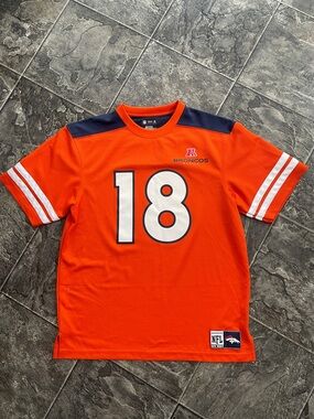 NFL TEAM APPAREL Denver Broncos Manning #18 Football Collectible Fan Jersey
